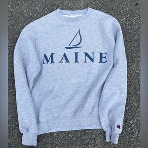 Y2K Maine Crewneck Champion 
No Tag, Fits like adult Small/Medium